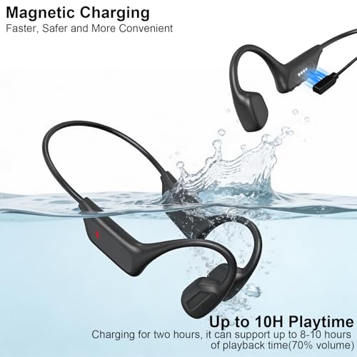 Fanisic 2026 Latest Swimming Headphones/Earbuds, Bluetooth 6.0 & MP3 with 32GB Memory IPX8 Waterproof Bone Conduction Headphones, Underwater Open Ear Headphones Secure Fit for Surfing Cycling Running - Image 8