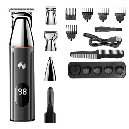 WCWZUXCY Pro Hair Clipper Electric Beard Trfor Men Grooming Kit Face Body TrRechargeable Nose Ear Shaver Wet & Dry - Image 7