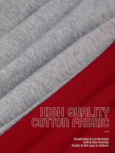 HoeVou 4 Pack Boys Long Sleeve Shirts Soft Cotton Basic Tees Youth Boys Long Sleeve T-Shirts Layering Shirts Tagless 7-8Y - Image 2