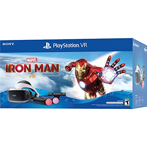 Sony Playstation VR Marvel's Iron Man Bundle, White: Playstation VR Headset, Camera, 2 Move Motion Controllers, VR Digital Code for PS4 PS5 - Image 3