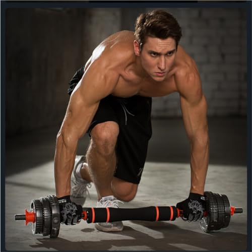 Dumbells Barbell Dumbbell Men's Fitness Home Women's Equipment Adjustable Weight Pair Of Small Piece Set Sub-bell Dumbell Set (Black 24KGA) - Image 9