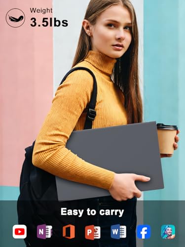 XNQ Laptop Computer,15.6-inch Gaming Laptop,16GB DDR4,512GB SSD,Core i5, Buttery-Smooth Experience,IPS FHD Display,8000mAh Battery,HDMI,Type C Port,Wifi6,Backlit Keyboard,Win 11 Pro - Image 6