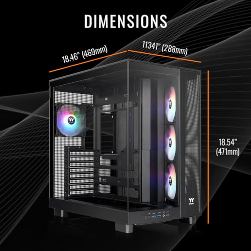 Thermaltake LCGS View 9080-380XL Gaming Desktop (AMD Ryzen™ 9 9900X3D, ToughRam 32GB DDR5 6000MT/s RGB Memory, NVIDIA® GeForce RTX™ 5080, 2TB NVMe M.2, WiFi, Windows 11) VXLB-X870-580-LCS - Image 5