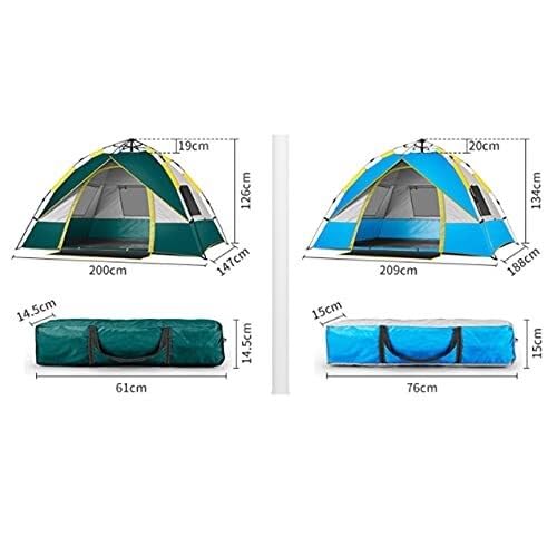Pop-Up Beach Tent Sun Shelter for 2-3 Person, Waterproof & UV Protection, Lightweight Instant Tent for Family Trip, Hiking, Picnic, and Party (Blue, 1 Door) - Image 8