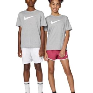 Nike Big Kid’s Legend Dri-Fit T-Shirt, Tumbled Grey/Flat Silver/Heather, Large