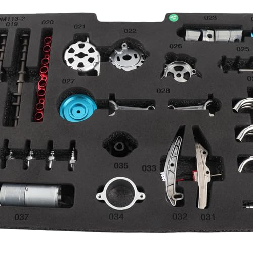 plplaaoo 4 Cylinder Engine Kit All Metal DIY Assembled Model Electric Four Cylinder Engine Mechanical Car Toys for Kids Adults Collectors Aluminum Alloy Stainless Steel 158.5x182x117mm - Image 9