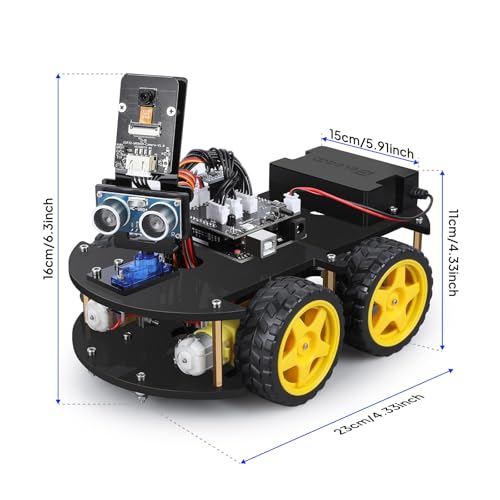 ELEGOO UNO R3 Smart Robot Car Kit V4 for Arduino Robotics for Kids Ages 8-12 12-16 STEM Science Kits Coding Gifts for 8 9 10 11 12 13 14 15 16 Year Old Boys Girls Teens Cool Engineering Building Toys - Image 2