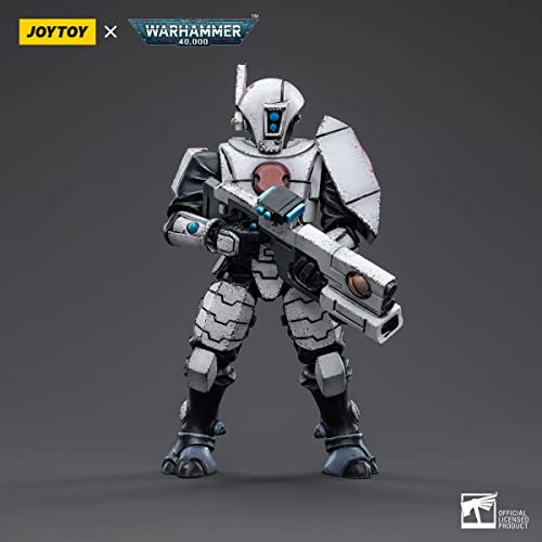 JOYTOY Warhammer 40k 1/18 Action Figure T'au Empire Fire Warrior 4.2-inch Collectible Gifts,Toys for Kids 15+ and Adults - Image 3