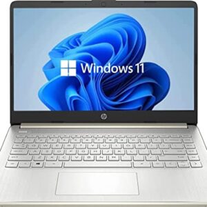 HP 14\” Flagship Laptop, Windows 11 OS, Intel Pentium Processor Up to 2.60 GHz, 4GB RAM, 128GB SSD, Webcam, Natural Silver (Renewed)