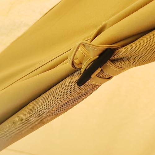 BOOMLATU Cotton Canvas Inflatable Tents for Camping with Stove Jack Hole and Cable,2/4/6 Person Tent with 2 Large TPU Skylights and Pump,Mesh Windows,Easy Setup 4 Season Glamping Tent - Image 7