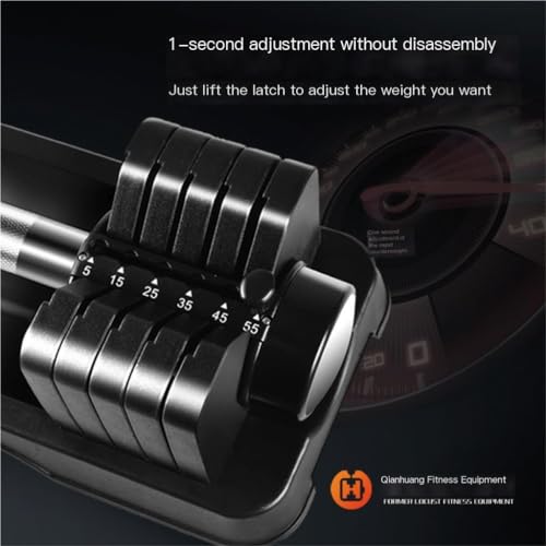 Dumbells 55lb Adjustable Dumbbell 1 Second Quick Weight Adjustment Intelligent Adjustment 25kg Dumbbell Fitness Set Dumbell Set - Image 4