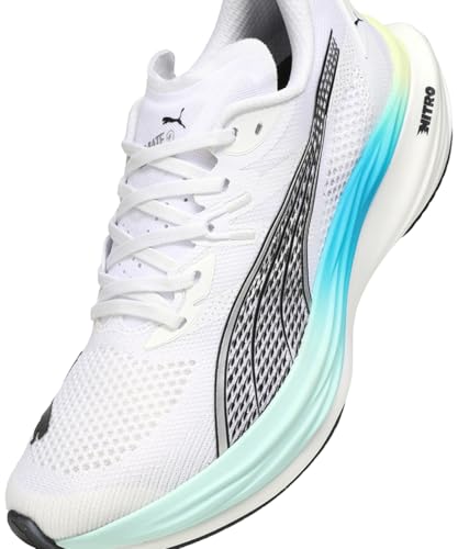 Puma 309707 Diviate Nitro 3 Men's Running Shoes, 25 Fall/Winter Colors Puma White-Mint Melt (29), 27.5 cm - Image 7