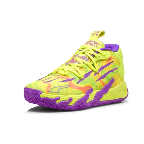 PUMA Kids Girls Mb.03 Spark Jr X Lace Up Sneakers Shoes Casual - Yellow - Size 5 M, 37993101 - Image 2