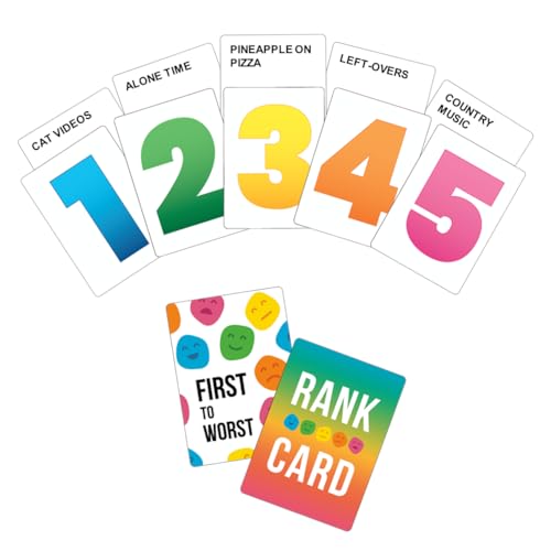 FIRST TO WORST Party Game - The Card Game About How Your Friends and Family Rank Things - White Elephant Gifts, Stocking Stuffers and Board Games Night with Friends with Polarizing Priorities - Image 7