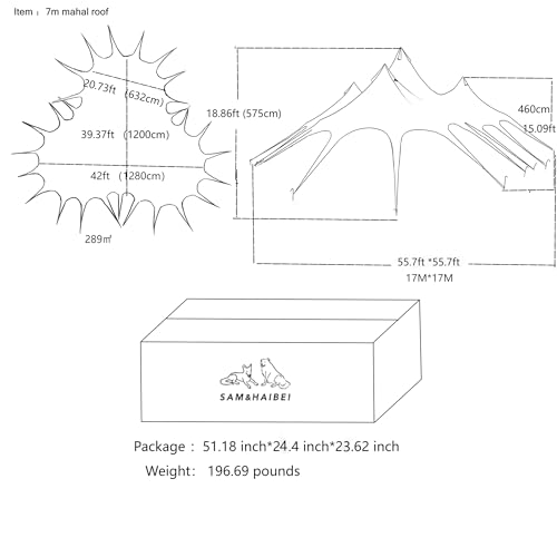 Ginkartu Canvas Waterproof Portable Tarp Multifunctional Outdoor Camping Traveling Awning Backpacking Tarp Shelter Rain Tarp,Big tarp for Family Active or Out Active. 289㎡ Space Largr tarp. - Image 6