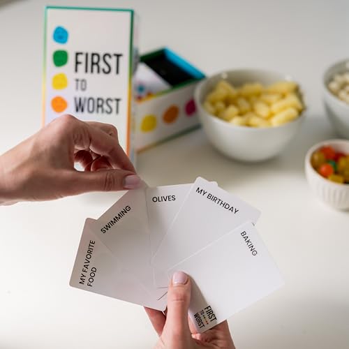 FIRST TO WORST Party Game - The Card Game About How Your Friends and Family Rank Things - White Elephant Gifts, Stocking Stuffers and Board Games Night with Friends with Polarizing Priorities - Image 5