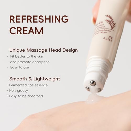 Rice Skincare Set for Women & Girls – Korean Skin Care Set with Rice Cleanser, Toner, Serum, Face Cream, Eye Cream, Sunscreen, Ice Roller, Headband & Card – Moisturizing & Skin Barrier Support (9PCS) - Image 4