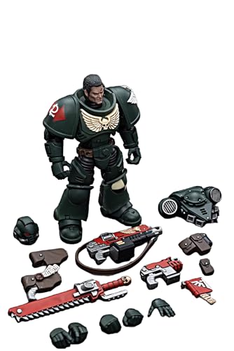 JOYTOY Warhammer 40K 1/18 Action Figures Dark Angels Intercessors 4PCS Collectible Model Kids 15+ and Above 4.8Inch - Image 3