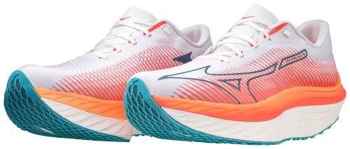 Mizuno Mens Wave Rebellion Pro Running Shoe, White-Silver, 11 Regular - Image 8