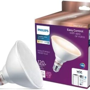 120-Watt Equivalent PAR38 LED Smart Wi-Fi Tunable White Light Bulb Powered by WiZ with Bluetooth (1-Pack)