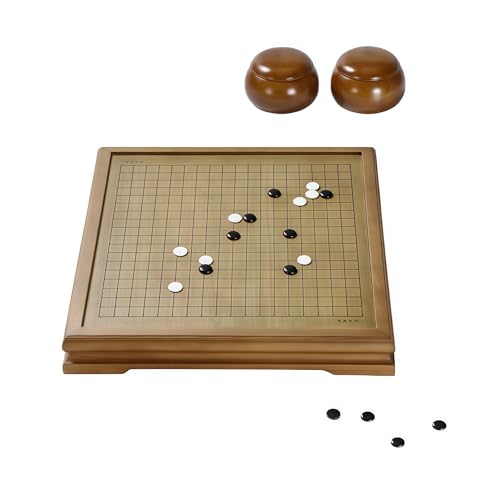 Top Natural Crystal Jade Go Board Game Set, Solid Wood Chessboards, Go Game - Weiqi, Wei Qi, Chinese Decor & Gifts, Chinese New Year Decor (Oak Barrel) - Image 4