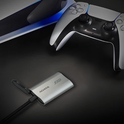 ADATA SD810 2000G IP68 Water Resistance Up to 2000 MB/s USB 3.2 Gen 2 USB-C External Solid State Drive - Silver for iPhone 15/Pro/Max, Android (SD810-2000G-CSG) - Image 8