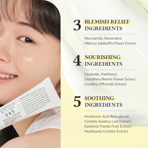 Dr.Althea 345 Relief Cream, Daily Face Moisturizer, Blemish Relief Care, Soothing Recovery & Moisture, Korean Vegan Skin Care for All Skin Types, 1.69 Fl Oz (Pack of 2) - Image 2
