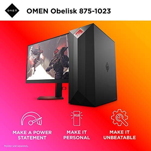 Omen by HP Obelisk Gaming Desktop Computer, 9th Generation Intel Core i9-9900K Processor, NVIDIA GeForce RTX 2080 SUPER 8 GB, HyperX 32 GB RAM, 1 TB SSD, VR Ready, Windows 10 Home (875-1023, Black) - Image 7