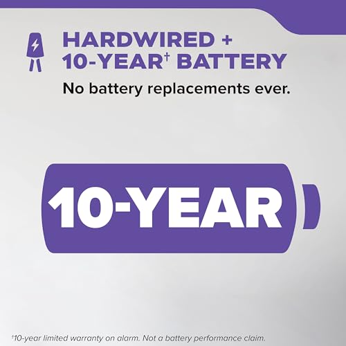 Kidde Hardwired Smoke & Carbon Monoxide Detector, 10-Year Battery Backup, Interconnectable LED Warning Light Indicators, 30CUA10 - Image 3