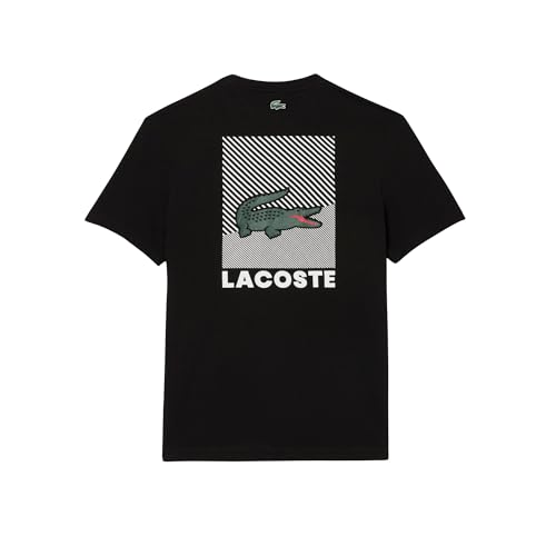 Lacoste Men's Regular Fit Cotton Jersey Blend T-Shirt, Black, 4X-Large - Image 6