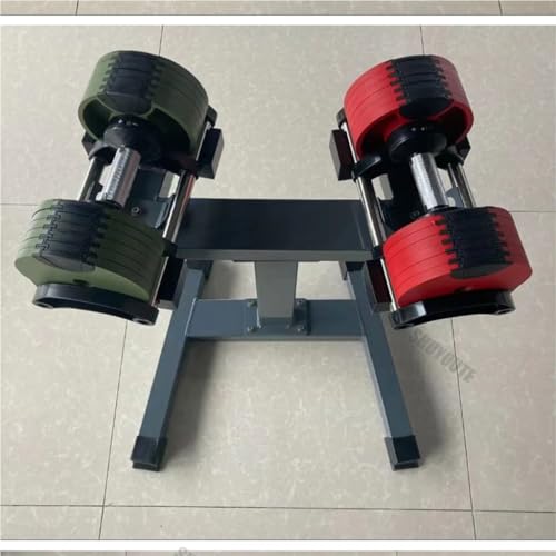 HAMEXLN Dumbells Automatically Adjust Men's Fitness Home Exercise Arm Strength In One Second Detachable Adjustable Dumbbells Dumbell Set, 36kg, Green(Type 3,36kg) - Image 8