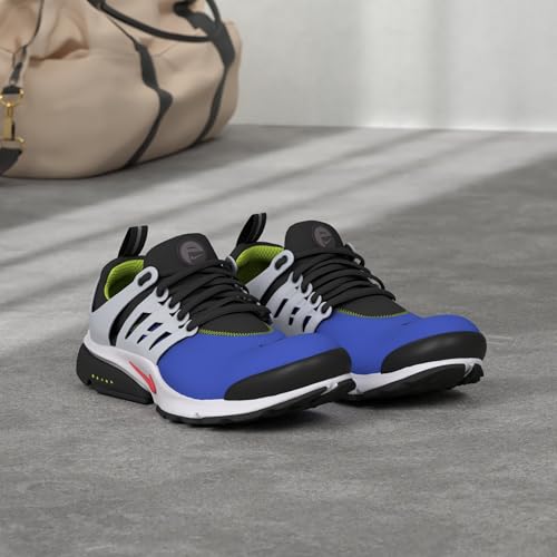 Nike Men's Air Presto Running Shoes, Persian Violet/White/Volt/Bright Crimson, 7 - Image 2