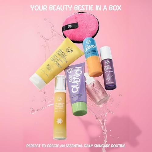 W7 Beauty Blast Skincare Secrets Set - Complete Full Size Skincare Routine with Day Cream, Serum, Cleansers, Toner Mist, Eye Cream and Makeup Remover Pad - Image 3