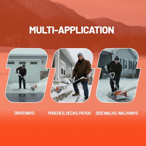 Litheli 20V Cordless Snow Shovel with Adjustable Handle, 13-Inch Brushless Battery-Powered Snow Blower with 4.0Ah Battery for Driveways, Sidewalks, Decks & Patios - Image 5