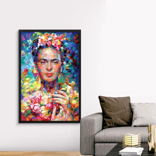 Frida Black Float Frame Canvas Art, Artwork - Image 4