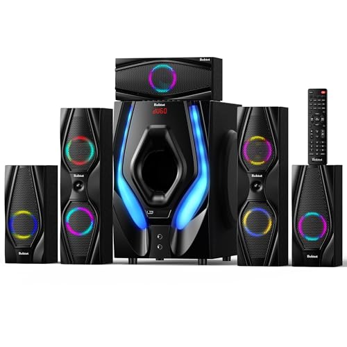 Bobtot Home Theater Systems Surround Sound Speakers with Portable Karaoke Machine - Image 2