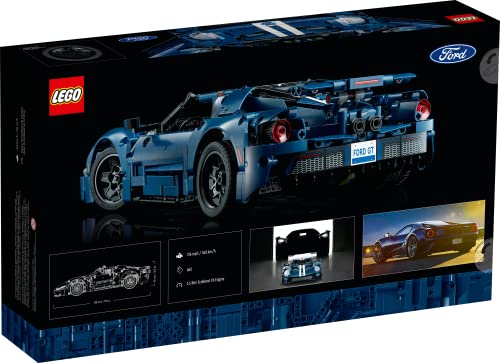 LEGO Technic 2022 Ford GT Building Set for Adults - Collectible Kit W/Authentic Features, Ages 18+ - 1:12 Scale - Gifts for Men & Women - Display as Bedroom or Home Decor - 42154 - Image 2
