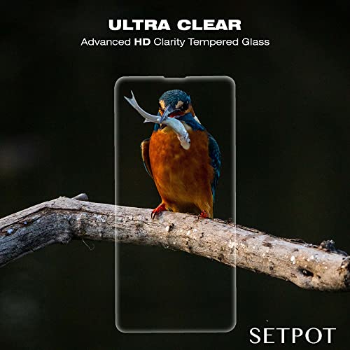 SETPOT Samsung Galaxy S22 Ultra 5G Smartphone Protective Bundle Tempered Glass HD Screen Protector| Factory Unlocked Android International Version, S Pen, No Warranty (256 GB, Phantom White) - Image 2