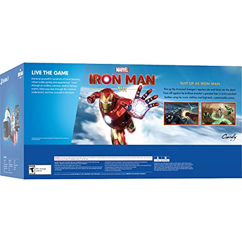 Sony Playstation VR Marvel's Iron Man Bundle, White: Playstation VR Headset, Camera, 2 Move Motion Controllers, VR Digital Code for PS4 PS5 - Image 4
