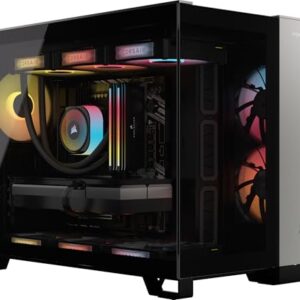 Corsair Vengeance i5100 Gaming PC – Liquid Cooled Intel Core i9-14900KF CPU – NVIDIA GeForce RTX 5080 GPU – 32GB Dominator Titanium RGB DDR5 Memory – 2TB M.2 SSD – Black