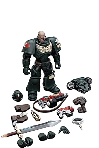 JOYTOY Warhammer 40K 1/18 Action Figures Dark Angels Intercessors 4PCS Collectible Model Kids 15+ and Above 4.8Inch - Image 5