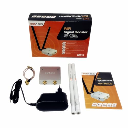 Sunhans 1000mW 30dBm 5.8 GHz SH58Gi1000D2 Dual Antenna IEEE 802.11a/n, 2Tx2R WiFi Signal Booster Monitor Wireless Signal Amplifier for Router, Access Points, IP Camera - Image 8
