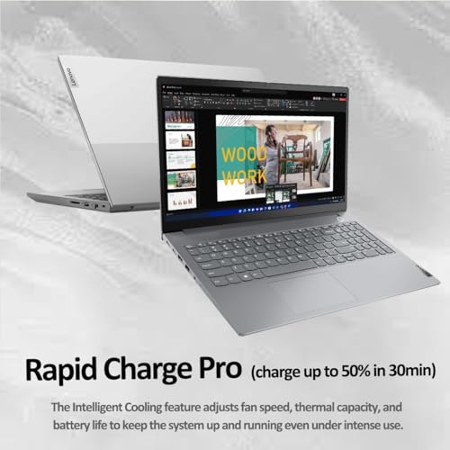 Lenovo ThinkBook 15 Gen 4 Business Laptop (15.6" FHD Anti-Glare, 40GB RAM, 1TB SSD, AMD Ryzen 7 5825U (> Intel i7-1165G7)) Fingerprint, FHD Webcam w/Shutter, Ethernet, Military Grade, Win 11 Pro - Image 5