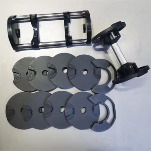 HAMEXLN Dumbells Automatically Adjust Men's Fitness Home Exercise Arm Strength In One Second Detachable Adjustable Dumbbells Dumbell Set, 36kg, Green(Type 3,36kg) - Image 7