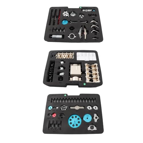 plplaaoo 4 Cylinder Engine Kit All Metal DIY Assembled Model Electric Four Cylinder Engine Mechanical Car Toys for Kids Adults Collectors Aluminum Alloy Stainless Steel 158.5x182x117mm - Image 6