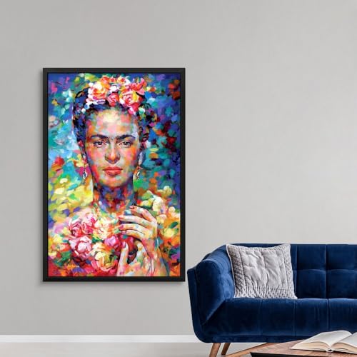 Frida Black Float Frame Canvas Art, Artwork - Image 3