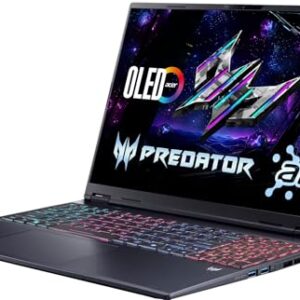 acer Predator Helios Neo 16S AI Gaming Laptop | Intel Ultra 9 275HX | NVIDIA RTX 5070Ti | 16″ 2.5K WQXGA 240Hz 2ms OLED Display | RGB Backlit KB | Win 11 Pro | w/Redragon Bundle 64 GB DDR5 + 8 TB SSD