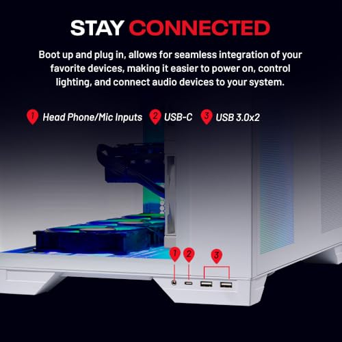 Skytech Gaming O11 Vision Desktop PC, Ryzen 7 9800X3D 4.7 GHz (5.2 GHz), AMD RX 9070XT 16GB, 2TB Gen4 NVMe SSD, 32GB DDR5 RAM 6000 RGB, 850W Gold ATX 3 PSU, 360mm ARGB AIO, Wi-Fi, Win 11 - Image 7