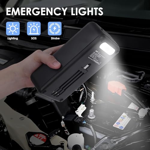 JIYHF Portable Power Station 74Wh, Solar Generator & Backup Power with 45W USB-C PD, 3000A Jump Starter with Air Compressor, Ideal as a Portable Power for Emergency, car Battery Jumper, RV, inflate - Image 6