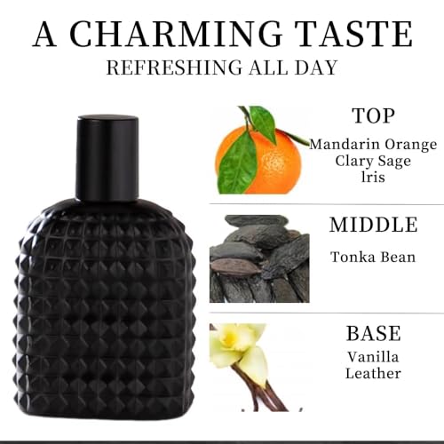 3.4Oz Men's/Women's Eau De Toilette Spray, Durable Perfume, Citrus Flavor, Sage Flavor, Irish Flavor, Export quality Very Suitable For Dating, Daily Use, valentine,s Gift Item (Black) - Image 4